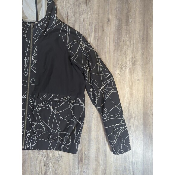 Fabletics Jiae Lightweight Jacket Black White Scribble Women's Size Large - Picture 5 of 15